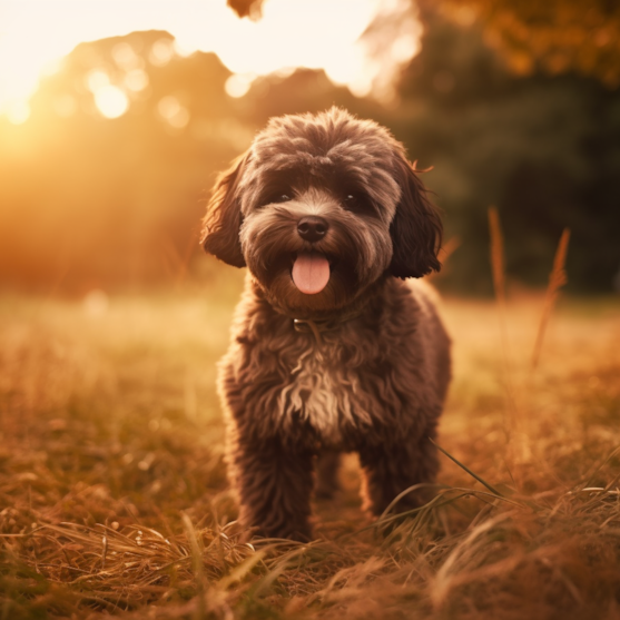 Mature Shih Poo showcasing its charming and friendly demeanor Adult Shih Poo